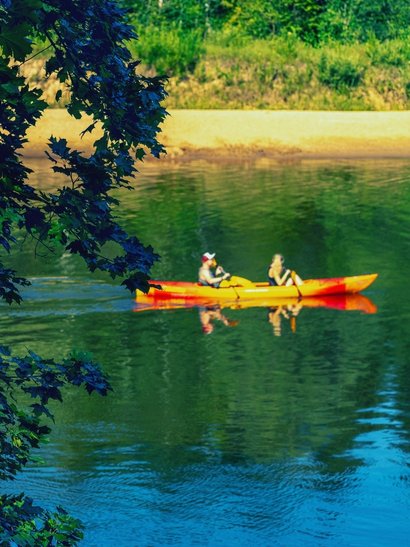 gauja rio letonia kayak